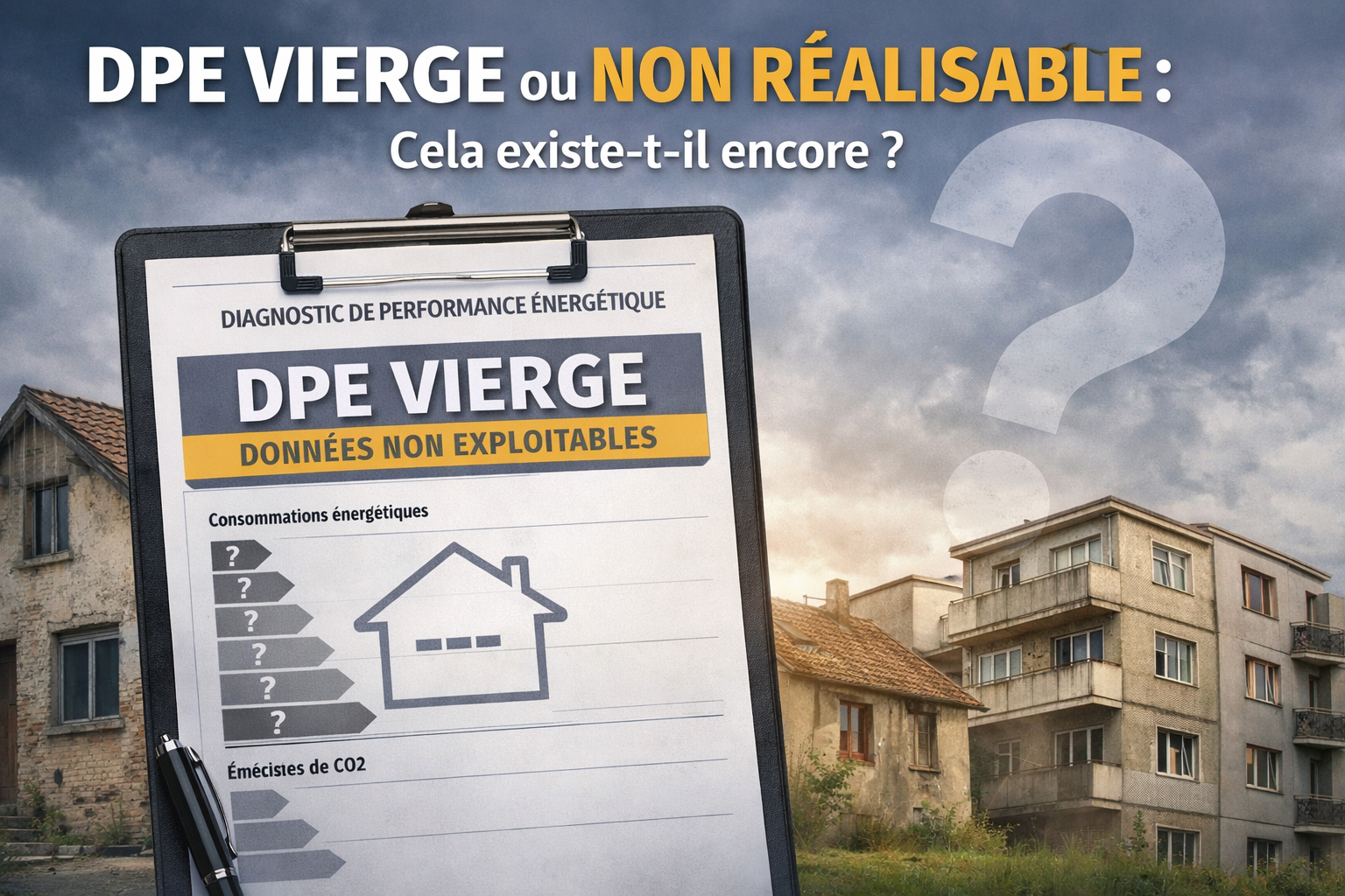 DPE vierge ou non réalisable