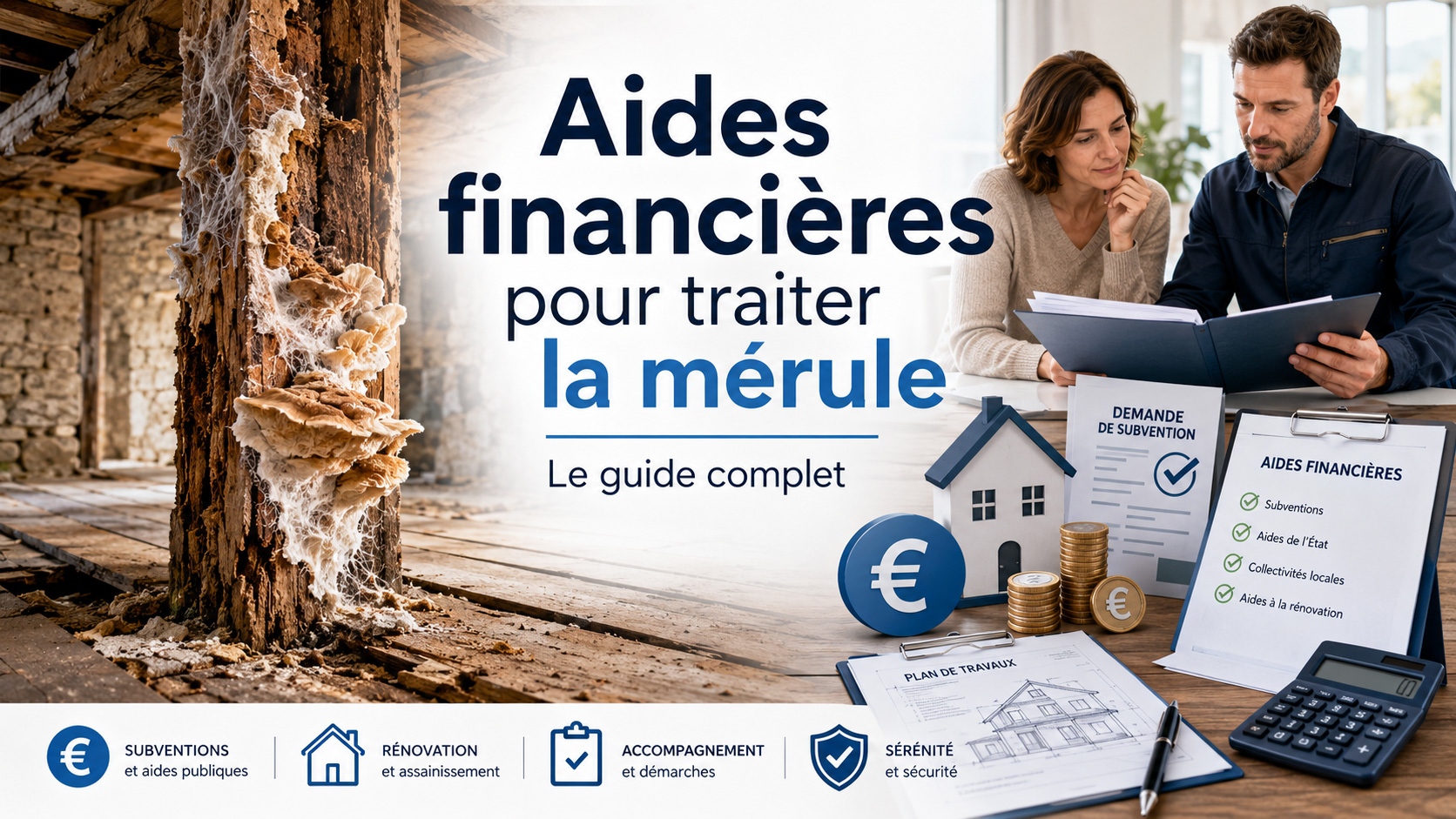 Aides financières pour traiter la mérule : le guide complet