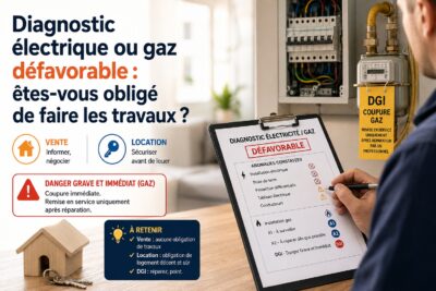 Diagnostic électrique ou gaz défavorable